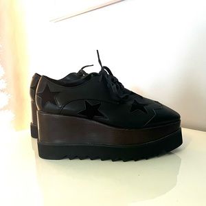 Stella McCartney Black Elyse Platform Oxford